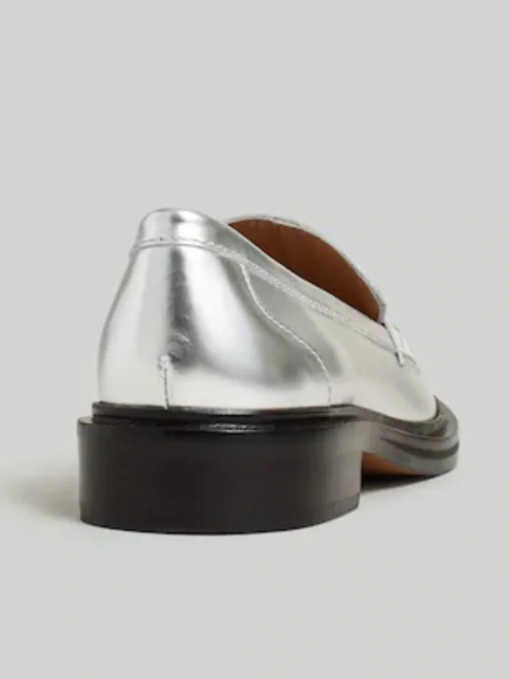 Madewell Silver Loafers